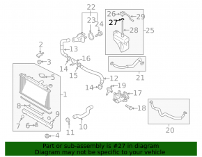 Mazda6 03-08 2.3 Coolant Expansion Tank Cap