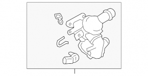 Thermostat housing assembly for Land Rover Range Rover Velar 18-23 2.0T plastic