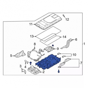 Battery VVB complete Ford Escape MK4 20-22 hybrid