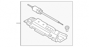 Ford Mustang Mach-E 21-26 driver's seat longitudinal adjustment motor with bracket, rubber band is torn
