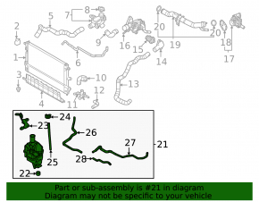 Mazda CX-30 21-25 2.5T Coolant Expansion Tank with Cap