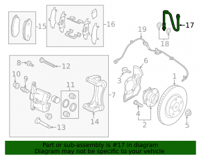 Front right brake hose Mazda CX-50 23-25