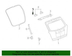 Bolts door hinge lower front left Chevrolet Volt 16- on the door, set