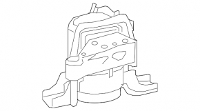 Engine mount right Toyota Rav4 13-18 hybrid