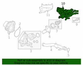 Thermostat housing Honda Accord 13-15 prerest hybrid
