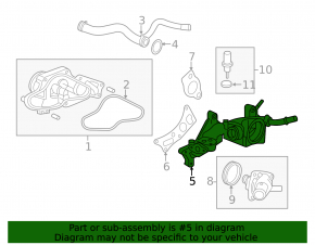 Thermostat Housing Honda Accord 13-17 3.5