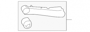 Rear right longitudinal arm Subaru b10 Tribeca