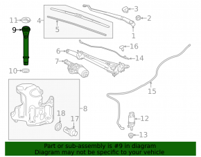 Chevrolet Malibu 16-23 Windshield Washer Reservoir Neck Without Cap