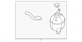 Cooling expansion tank Hyundai Tucson 22-25 1.6T HEV