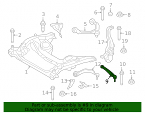 Lower control arm, front right rear, BMW 5 G30 17-23 RWD, microcracks, S/B