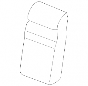 Volvo XC60 18-26 rear center headrest, brown leather