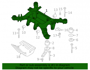 Rear subframe BMW X7 G07 19-
