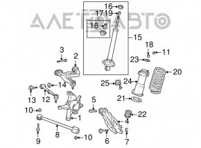 Upper rear right control arm for Lexus IS200 IS300 99-05