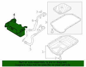Automatic transmission oil cooler for Audi A6 C7 16-18 2.0T, 3.0T AWD