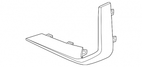 Front bumper molding right BMW X5 G05 19-25 2024-25, outer