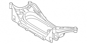 Front subframe Lexus IS 14-24 RWD