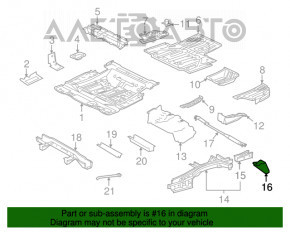 Towing bracket Toyota Highlander 14-19