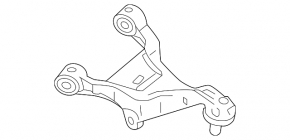 Upper rear right control arm Nissan Rogue 21-23 JP built