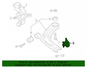 Ball joint right VW Jetta 19-