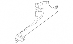 Center console trim side left Subaru Forester 14-18 SJ black