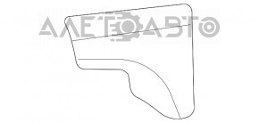 Toyota Highlander 20-25 rear right door seal trim