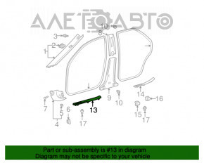 Door sill trim front right Toyota Camry v30 2.4