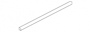 Rubber seal for the trunk door on the body of the Infiniti QX50 19-20