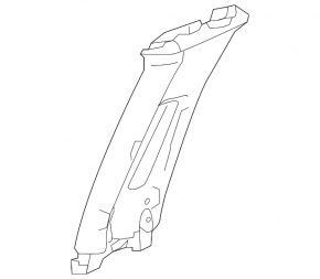 Center pillar trim upper belt left Honda HR-V 16-22 ser