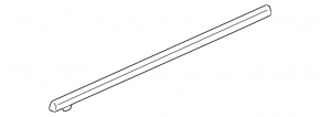 Chevrolet Malibu 16-23 chrome door-glass molding, front left center