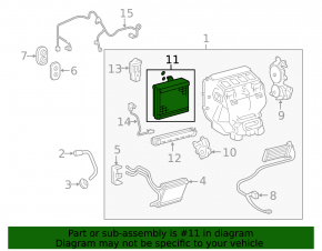 Lexus ES300h ES350 13-18 Evaporator with Temperature Sensor