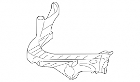 Front bumper mount under the headlight, outer right, Audi A4 B8 13-16 rest