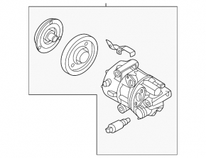Air conditioning compressor Hyundai Elantra 21-26 1.6, N Line