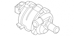 Porsche Taycan 21-24 auxiliary cooling pump
