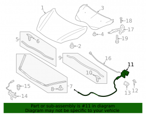 Mazda3 MPS 09-13 Hood Release Cable