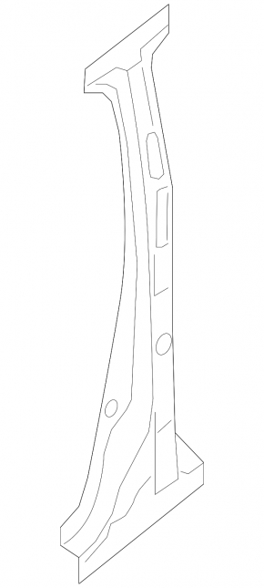 Body pillar central right Nissan Sentra 13-19