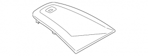 Lincoln MKC 15-19 black center front panel trim for speaker, with sensor