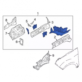 Front left quarter Ford Ecosport 18-22