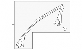Door trim inner rear left Ford Explorer 20-