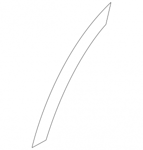 Rear left wing arch trim Land Rover Discovery Sport 17-23 front