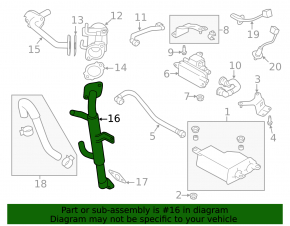 EGR valve cooler Subaru Forester 14-18 SJ 2.0