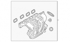 Intake manifold Mitsubishi Outlander 14-21 Q-FIX