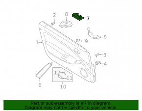 Nissan 350z Front Left Window Regulator