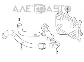 Hyundai Santa FE 21-23 2.5 Engine Oil Cooler