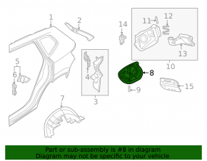 VW Taos 22-25 fuel filler neck seal