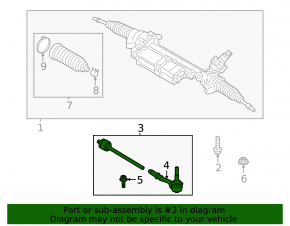 Steering rod right BMW X5 G05 19-23 CTR