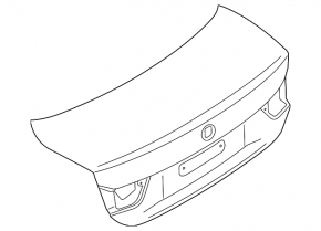 Trunk lid BMW 4 F32 14-20 Coupe