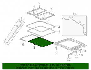Chevrolet Bolt EUV 22-23 gray panoramic blind