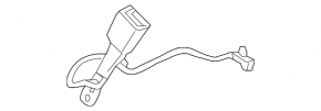 Buick Encore 20-22 Black Driver's Seat Belt Latch with Wire