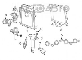 Ignition coil for Jeep Compass 11-16 2.4