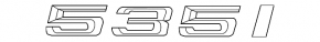 Emblem inscription 535i trunk lid BMW 5 F10 11-16